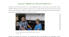 Desktop Screenshot of cancer-research-awareness.com